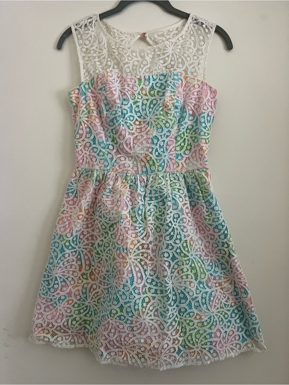 Lilly Pulitzer Morrison Dress Salisbury Lace Rainbow Size 00